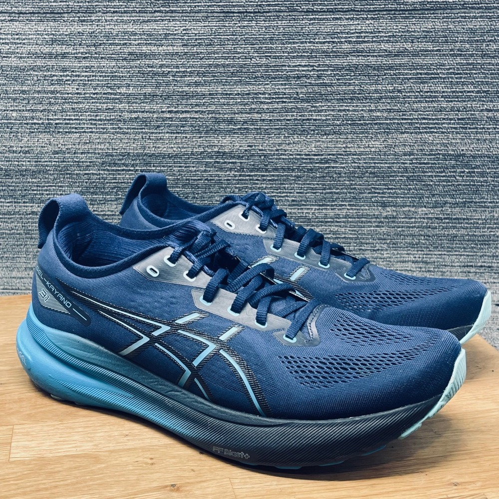 ASICS Gel-Kayano 31 Men 13 Blue Running Shoes 1011B867 Stability Trainer Shoes